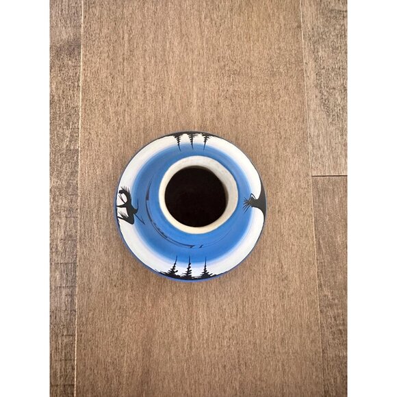 Vintage Navajo End of the Trail Vase Signed - Picture 5 of 7